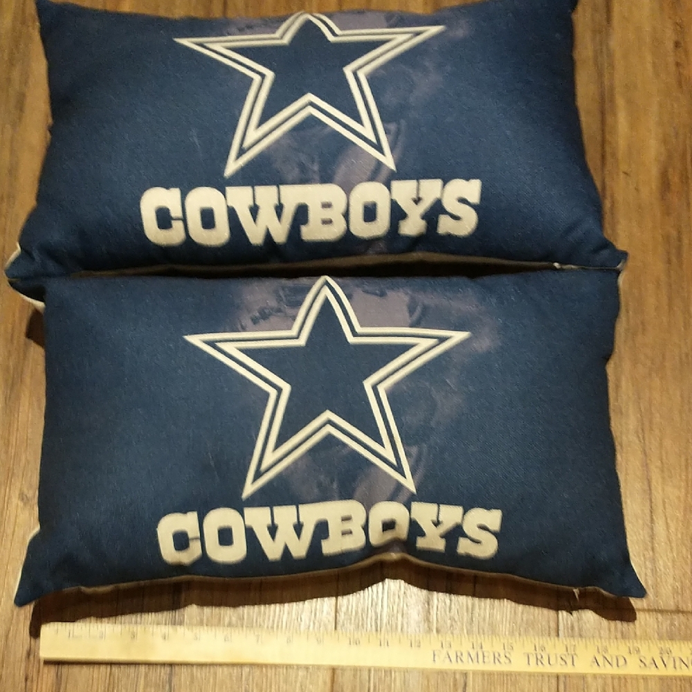 Cowboys Blue Throw Pillows